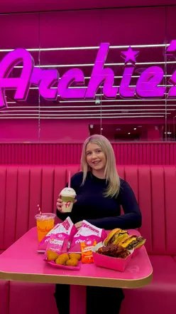 SMASH BURGERS AND SHAKER FRIES AT ARCHIES🍔🍟ad

@archies is one of our trusty trusty spots for when we want to be guaranteed a decent smash burger so figured they might be the ones to convince us of the shaker fries craze too!👀 (spoiler: we were right!)

@archies have recently launched sharing portions of shaker fries (£4.50) in SIX adventurous flavours (Mango Habanero, Hot Honey, Sweet Churro, Nashville, Smokey BBQ and Ramen). The best part is that you can order the sachets individually (£1) meaning unlimited customisation of their menu - think hot honey mac & cheese bites 🤤🤤🤤

We tried a few flavours however Mango Habanero was our clear winner with the chips packing a bit of a punch🌶️ If honest we were a little sceptical about the shaker fries craze at first however would genuinely order again! Ramen flavour is next on our list to try out - we looooved that they’d gone a little brave and threw in some unique flavours options alongside the loved classics!

We highly recommend trying @archies their burgers are always delicious, never dry like smash burgers can sometimes be, their mac & cheese bites *actually* taste like mac & cheese and their shakes are an easy 10/10🥤Our chicken strips coating was a little on the soggier side (most likely as they were super saucy) however everything else was pure perfection✨

[Now available at all Archie’s and on Deliveroo]

#birmingham #birminghamuk🇬🇧 #shakerfries #birminghamuk #smashburger #smashburgers #westmidlands #birminghamuk #birminghamfood #birminghamfoodie #birminghamrestaurants #birminghamrestaurant #birminghamtakeaway #brum #bullringbirmingham #birminghamnewstreet