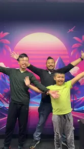 A fast-paced, energetic reel showcasing the 'Boom Lab' interactive experience in Shoreditch, featuring various challenge rooms, laser games, and puzzle-solving activities.