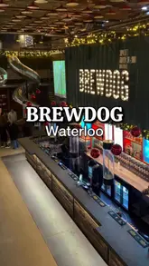 A fast-paced promotional video for BrewDog Waterloo, showcasing the venue's wide range of activities including duckpin bowling, a giant slide, and a 'perfect pint' challenge, alongside a variety of pub food and drinks.