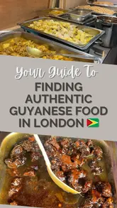 The creator provides a guide to three authentic Guyanese food spots in London: Shaka's Guyanese Foods, Krazy Kravings, and Pepi's Takeaway. The video includes introductions, location details, and glimpses of the food and owners.