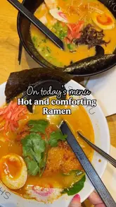 A short, punchy video showcasing various Japanese dishes including ramen, bao buns, and fried chicken at Shoryu Ramen. The video uses close-up shots to highlight the texture and presentation of the food, set to music with simple text overlays.