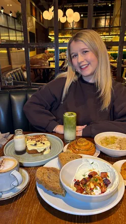 AN OG BRUNCH SPOT IN BIRMINGHAM🥐🥑🍓ad

@medicinebakery has always been in a league of their own when it comes to brunch, focussing on clean and light dishes rather than anything overly sweet or heavy. I’ve tried both the New Street and Mailbox locations and they always give such a luxurious vibe making it the perfect spot for girly catchups, dates or just a pick-me-up pit stop🥞🥣

They have recently launched some new brunch dishes across their New Street, Medicine and Coldsall locations and when we heard the Tiramisu French Toast (£14) was one of them we HAD to try it. It’s made up of vanilla brioche french toast, coffee syrup, mascarpone and cocoa and finished with a pouring shot of espresso cream making it the perfect dish for all coffee lovers☕️ 

The Turkish Eggs (£12) with added chorizo (£2) ended up being our favourite dish of the day through. Herb labneh, perfectly poached eggs, pomegranate, harissa burnt butter, sourdough bread plus chorizo was truly a combination made in heaven☁️✨

We shared a big bowl of Apple Crumble Oats (£7) too and they made such the perfect winter warmer after trekking through the snow!!🍏❄️

Have always loved the pastry bits from here but they do seem to level up everytime we visit! Options included Nutella bow, berry danish, pistachio and white chocolate scroll and of course their famous cronuts!😍🤤

#birmingham #birminghamfoodie #birminghamuk #westmidlands #birminghamrestaurant #birminghamrestaurants #independentbirmingham #birminghamuk🇬🇧 #visitbirmingham #birminghamfood #birminghambrunch #birminghambakery #medicinebirmingham