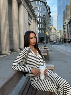 Coffee date @FashionNova 

Sony Textured Wide Leg Pant Set