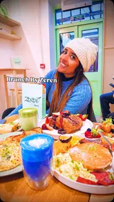Aesthetic brunch at Zeren in London, featuring delicious halal options and cozy vibes for an Instagrammable experience. 🌮🥗