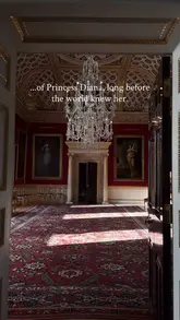 A montage of interior shots of Spencer House in London, featuring classical music and text overlays detailing its history as the ancestral home of the Spencer family.