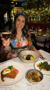 A creator visits Crowded House in Leeds to highlight their January dining offer. The video features a tour of the restaurant's interior, close-ups of various dishes including starters, mains, and desserts, and the creator's personal recommendations, all set to music with voiceover commentary.