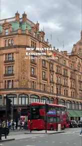 A short, rhythmic montage showcasing a new Jellycat exclusive product launch at Harrods in London. The video features close-ups of plush toys designed to look like chocolate cakes moving along a conveyor belt, highlighting the unique retail experience.