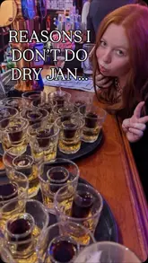 A fast-paced, music-synced montage of a creator enjoying drinks and nightlife during January, positioning the venues as fun, social spots for a night out.
