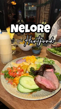ℕ𝔼𝕃𝕆ℝ𝔼 🥩🍖 📍 Hertford
✍🏽 My new fave Brazilian spot. If you like the sound of being served unlimited meat with a delicious selection of sides, then you need to visit Nelore! 
I really enjoyed my feast here and ate way too much. Didn’t even capture much content as I was too busy scoffing my food. 
Their cocktails are amazing too!
.
.
#nelore #hertford #brazilian #herts #hertfordshire foodreview foodblog discoverunder10k
