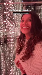 A short, energetic video showcasing the 'World of Illusion' experience in Dublin. The creator walks through various interactive rooms and optical illusion exhibits, demonstrating the fun and photo-worthy nature of the venue.