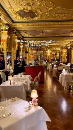 Amazing Restaurants to Visit in London in 2026⁣
⁣
London’s dining scene remains one of the best in the world. These standout restaurants are perfect for elegant dinners, memorable views, and stylish city experiences.⁣
⁣
Café Royal – Regent Street, W1⁣
A historic and refined dining room in the heart of the West End, known for its elegant atmosphere and classic European cuisine.⁣
⁣
The Mandrake – Fitzrovia, W1⁣
A creative, design-led restaurant and bar set within a boutique hotel, offering an intimate and artistic dining experience.⁣
⁣
Devonshire Terrace – Devonshire Square, EC2⁣
A relaxed yet vibrant spot under railway arches, ideal for brunch, lunches, and evening drinks in the City.⁣
⁣
Jang at the Royal Exchange – Bank, EC3⁣
Korean-Japanese cuisine served in one of London’s most iconic buildings, combining modern flavours with a grand setting.⁣
⁣
Aqua Shard – London Bridge, SE1⁣
Modern British dining on the 31st floor of The Shard, famous for panoramic skyline views.⁣
⁣
Lucky Cat – Bishopsgate, EC2⁣
Gordon Ramsay’s high-energy Asian-inspired restaurant with striking views over the City of London.⁣
⁣
Il Gattopardo – Mayfair, W1⁣
A glamorous Italian restaurant offering bold flavours and a stylish setting close to Bond Street.⁣
⁣
Coq d’Argent – Bank, EC2⁣
A French classic with rooftop gardens and terrace views overlooking the financial district.⁣
⁣
Clos Maggiore – Covent Garden, WC2⁣
One of London’s most romantic restaurants, known for its flower-filled interiors and refined French cuisine.⁣
⁣
Pont de la Tour – City of London, EC3⁣
A modern restaurant by the Thames combining European flavours with riverside views.⁣
⁣
Jacuzzi – High Street Kensington, W8⁣
A lively Italian restaurant with extravagant interiors and generous, comforting dishes.

#londyn #londonblogger #londonrestaurants #londonlove #londontravel