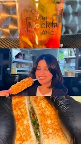 A creator travels from Glasgow to Birmingham to preview food vendors appearing at the upcoming Halal Food Festival, featuring Korean corn dogs, mocktails, and steak sandwiches.