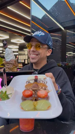 I’m not going to be one of those “is this the best dessert place in the city centre?”
I’m telling you, This is the best dessert place in the city centre!
Rassam’s Creamery, 10 Duke Street, L1 5AS.
Mini Dutch pancakes, cheesecakes, normal cakes. Milkshakes.
They make their own ice cream.
The inside looks proper futuristic.
It’s a brand new place, so, everywhere is spotless! ( even the toilets! ). And, it’s proper cheap, for what it is!
I rate this place highly la. Treat yourselves. Take your mates, take a date, take the family. 
To make Rassam’s taste even sweeter, if you get a burger or something from  @thenashvillecluck , you can use your receipt to get 50% off all desserts in @rassams1 
I’ll deffo see you in there. Until then… ciao for now, my mate! Ciao, for now! #dessert #cakes #waffle #pancakes #liverpoolfood