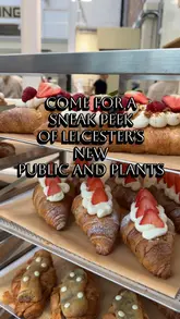 Public and Plants' cozy interior with fresh coffees, brunch options, and matcha drinks in Leicester city centre.