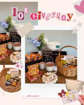 A collage-style promotional image for a giveaway bundle featuring various kitchenware, food products, and a restaurant voucher. The image displays the items in a flat-lay style, including a slow cooker, mixing bowls, cookie dough, and honey, with text overlays announcing the giveaway.