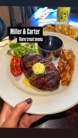 Delicious steak and grilled salmon at Miller & Carter's January menu, offering two courses from £25.95 through February 6th.