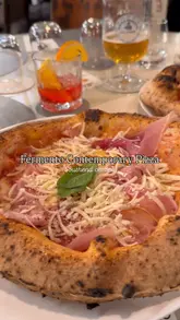 A short, music-led montage showcasing various Italian dishes including pizza, bruschetta, arancini, and cannoli, alongside cocktails and beer at Fermento Contemporary Pizza in Southend-on-Sea.