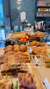 Delicious vegan chocolate loaf and croissant pudding at Signorelli Bakery, a must-try spot in East London.