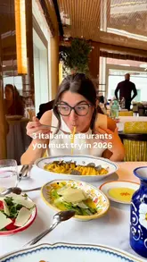 A fast-paced listicle video featuring three Italian restaurants in London: Paper Moon, Gattopardo, and Alba. The video highlights signature dishes and the upscale atmosphere of each venue through a series of quick, high-quality cuts.