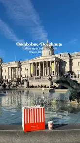 A short, aesthetic promotional video for Bombolone Doughnuts in London, featuring close-ups of their Italian-style doughnuts, specialty coffee, and the cafe's interior decor.