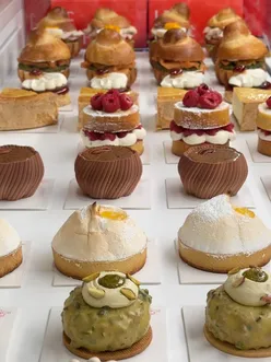 French café Le Café Nicolas Rouzaud in Burlington Arcade offers delicious chocolate brownie and devilled egg brioche.