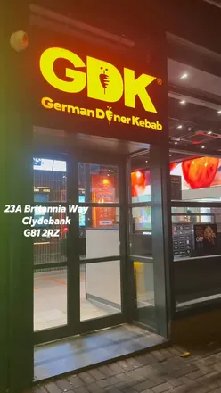 Enjoying the Inferno OG and Biscoff milkshake at German Doner Kebab, Clydebank. A must-try!