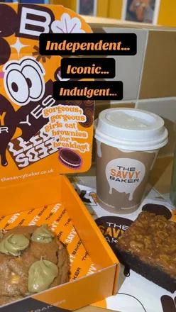 Delicious cookies, matcha, and brownies at The Savvy Baker, Trinity, Leeds City Centre—an irresistible foodie destination!