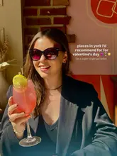 Recommended spots in York for Valentine’s or Galentine’s Day celebrations with drinks and food.