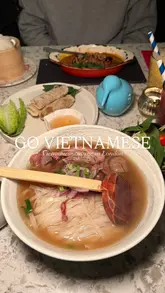 A personal review vlog of Gô Vietnamese in South Kensington, London, featuring a variety of dishes including pho, spring rolls, soft shell crab, and duck breast, along with mocktails.