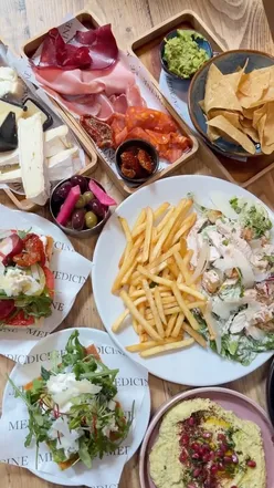Medicine Bakery's new weekend dining menu at Ikon Gallery, Brindley Place. Loaded focaccia, charcuterie boards & espresso martinis.