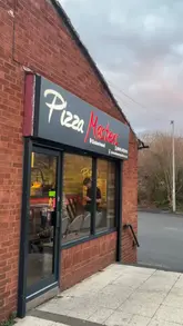 A short video review of a takeaway shop in Gateshead, featuring a variety of fusion dishes including a chicken tikka masala pizza, balti naanbab, and loaded chips. The video follows the creator picking up the order and then showcasing the food in a car.