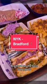 Delicious, crispy fried chicken with sauces and chips at NUK Fried Chicken in Bradford