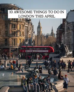 10 awesome things to do in London this April:

1. Lunch at Faros, Oxford Circus @farosrestaurant 🍝
A chic Mediterranean spot right in the heart of the West End. Perfect for a stylish mid-shopping lunch.

2. Visit Kenwood House @kenwood_house_ 🖼️
A stunning historic villa on Hampstead Heath, filled with art and surrounded by beautiful spring scenery.

3. Afternoon tea at The Engel, The Royal Exchange @engel.london @theroyalexchange 🫖
A classic experience with elegant interiors, delicate pastries, and a cosy, luxurious atmosphere.

4. Explore Hampton Court Palace @historicroyalpalaces 🏰
Step into Tudor history at Henry VIII’s former residence, with grand halls, gardens, and the famous maze.

5. Visit Tulley’s Tulip Festival @tulleystulips 🌷
Wander through vibrant fields of blooming tulips. Perfect for colourful spring photos.

6. Explore Notting Hill & Portobello Road Market 🛍️
Stroll past pastel houses and browse antiques, vintage finds, and street food.

7. See the cherry blossoms at Greenwich Park @visitgreenwich 🌸
One of the best spots in London for spring blooms, with iconic views over the city.

8. Visit St Paul’s Cathedral  @stpaulscathedrallondon ⛪️
Climb to the top for breathtaking panoramic views and admire the cathedral’s incredible architecture.

9. Explore Richmond, Petersham Nurseries & Isabella Plantation @petershamnurseries 🪴
A dreamy day out with riverside walks, garden cafes and blooming azaleas.

10. Dinner at The Prince Arthur @princearthur.belgravia 🥘
A cosy, elevated pub dining experience with great food and a welcoming atmosphere.

#thingstodoinlondon #springinlondon #londonguide #londonspots #londontravel