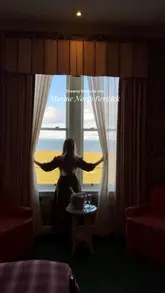 A cinematic montage showcasing a stay at the Marine North Berwick hotel, highlighting the rooms, spa facilities, breakfast, and coastal views.