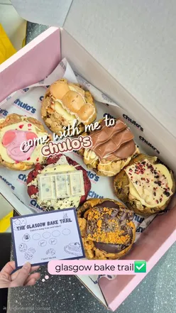 The Glasgow Bake Trail continues and I had to tick my favourite @chuloscookies 🍪

Remember you have time until the 1st of May to visit the 5 shops to get 2 treats of your choice from any of the partecipating places💯

Chulo's treated me with a box of 6 and I couldn't be happier, what a way to start the weekend!!!😍 I picked my three OG favourites Hips Don't Lie and Biscoff Brookies, Red Velvet Underground, plus the weekly specials Maple Kind, Percy Pig and Space Cowboy! You can find them all in their shops in Glasgow and Edinburgh this Saturday and Sunday, and don't forget to collect your stamp!✅️

[Gifted]

#theglasgowbaketrail #chuloscookies #stuffedcookies #handmadewithlοve #cookiesofinstagram