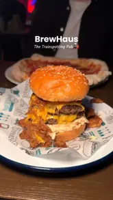 A creator visits BrewHaus in Glasgow to review their new menu, featuring a variety of bar food including pork belly bites, Korean fried chicken, wings, pizza, and a burger, while highlighting the venue's history as a Trainspotting filming location and the live music atmosphere.