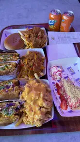 New York Krispy Fried Chicken Bradford's new menu: Chicken Sandos, Loaded Fries, and Cheeseburgers.