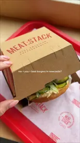 Here are a few options for your SEO alt text, depending on the focus:

**Option 1 (Descriptive & SEO-friendly):**
Two stacked beef burgers with sides and a milkshake from Meat:Stack in Newcastle’s Grainger Market.

**Option 2 (Action-oriented):**
A delicious meal of West Coast Classic burgers and sides at Meat:Stack, an award-winning Newcastle burger restaurant.

**Option 3 (Concise):**
Juicy Meat:Stack burgers, sides, and a milkshake served at the award-winning restaurant in Newcastle upon Tyne.

**SEO Tip:** I included "Newcastle" and "Meat:Stack" in all options as these are the most important keywords for your audience to find you in search results.