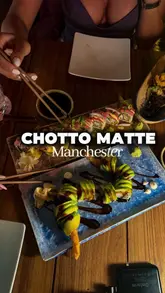 A polished, aesthetic showcase of Chotto Matte in Manchester, highlighting its rooftop setting, panoramic city views, and Japanese-Peruvian fusion cuisine. The video features a montage of cocktails, various dishes, and the venue's stylish interior design.