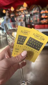 A short, energetic reel showcasing the launch night of Flight Club in Reading, featuring the venue's interior, cocktail service, and the social darts experience.