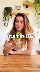 Here are a few options for your SEO alt text, depending on what is actually shown in the image:

**Option 1 (Focus on the graphic/text):**
"Nutrition Bites episode 2 infographic explaining the benefits, sources, and deficiency symptoms of Vitamin B12."

**Option 2 (Descriptive and friendly):**
"Graphic for Nutrition Bites episode 2 featuring the text Vitamin B12, discussing plant-based nutrition and wellness."

**Option 3 (Concise and keyword-focused):**
"Educational slide on Vitamin B12 nutrition, sources, and deficiency for a plant-based diet."

**SEO Tip:** If the image features a photo of you, replace "Graphic" with "Nutritionist [Your Name]" to further improve your personal brand's SEO.