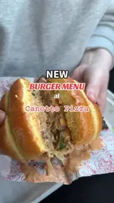 A short, punchy video showcasing a new burger menu and pizza from Canotto Pizza in Glasgow, filmed from a car and inside the venue.