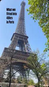 Here are a few options for your SEO alt text, depending on what is in the image:

**Option 1 (Focus on the Eiffel Tower):**
Tourist looking at the Eiffel Tower during a 48-hour trip to Paris, France.

**Option 2 (Focus on the travel/vibe):**
A scenic view of the Eiffel Tower in Paris, perfect for a short city break itinerary.

**Option 3 (Generic/Versatile):**
Iconic view of the Eiffel Tower during a weekend trip to Paris, France.

**SEO Tip:** Since alt text is for accessibility and search engines, it is best to describe the **main visual element** of the photo while including your primary keyword (Paris).
