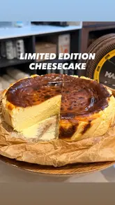 Here are a few options for your SEO alt text, all under 125 characters:

**Option 1 (Descriptive & SEO-focused):**
Slices of viral Manchego and chocolate Burnt Basque cheesecake from La Maritxu in London.

**Option 2 (Action-oriented):**
Close-up of limited edition Manchego and chocolate Burnt Basque cheesecakes at La Maritxu, London.

**Option 3 (Concise):**
Two slices of La Maritxu Burnt Basque cheesecake, one Manchego and one chocolate, in London.