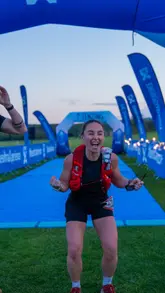 A personal, inspiring video featuring India Morse, a deaf runner, sharing her experience of completing the Ultra X Spring Trail Series. The video uses a mix of talking-head segments and B-roll footage of the race to highlight the challenge, the community support, and the personal achievement of the event.