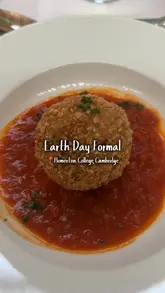 A personal vlog documenting a 100% plant-based formal dinner event at Homerton College. The video features the table setup, the menu, the food served, and the social atmosphere of the evening.