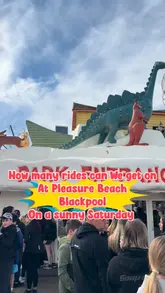 A fast-paced vlog following two creators as they visit Pleasure Beach in Blackpool, keeping a running tally of the number of rides they experience throughout a sunny Saturday.