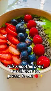 A short, aesthetic reel showcasing a smoothie bowl, coffee, and menu at a cafe in Swansea.