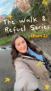 A vlog-style video documenting a scenic walk in Burnham-on-Crouch that concludes with a visit to The Parlour Cafe, highlighting its dog-friendly amenities, menu, and outdoor facilities.
