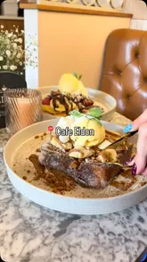 A review of Cafe Eldon in Newcastle, showcasing their brunch menu including sweet treats like Biscoff French Toast and savoury small plates like Teriyaki Salmon and Mac and Cheese.